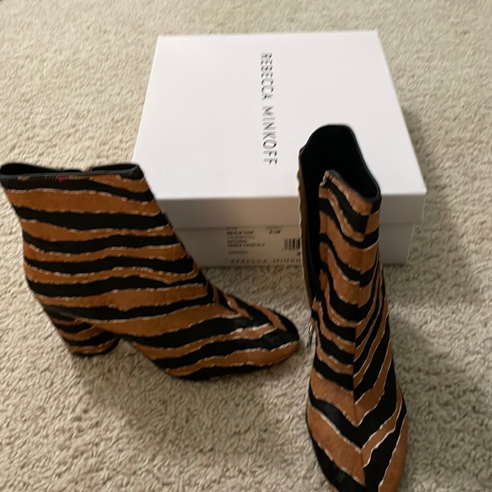 Brand new in box calf hair boots Rebecca Minkoff size 6.5.